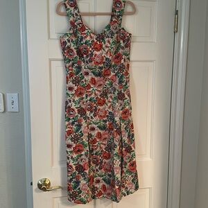 J. Peterman lovely floral  midi sundress 10